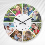 Relógio Grande Personalizar Filhos Personalizados da Família Amig<br><div class="desc">Crie seu próprio relógio personalizado de 8 fotos com suas imagens personalizadas.</div>