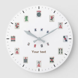 Relógio Grande Personalize os azulejos MahJongg com discagens