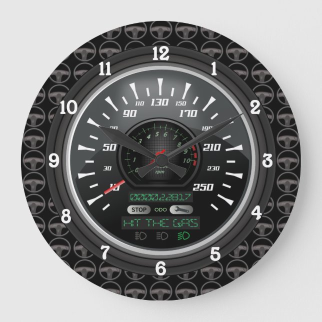 Relógio Grande Personalized Speedometer V.2 (Frente)