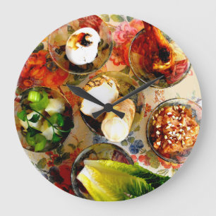 Relógio Grande Pessach Seder Plate