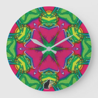 Relógio Grande Petals Kaleidoscope