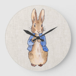 Relógio Grande Peter com o fundo de Beige Linen