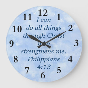 Relógio Grande philippians 4:13