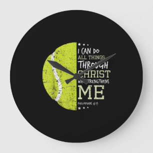 Relógio Grande Philippians 4 13 Eu Posso Fazer Todas As Coisas Ch