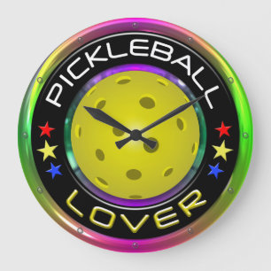 Relógio Grande Pickleball Lover 1R Opções Large Clock