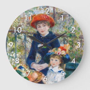 Relógio Grande Pierre-Auguste Renoir - Duas irmãs no Terraço