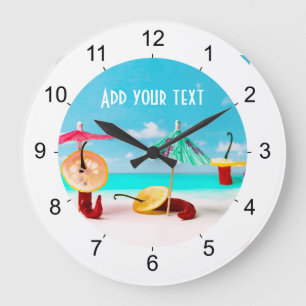 Relógio Grande Pimentos Chili Por Mar