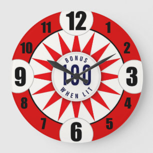 Relógio Grande Pinball Player AcryRound Wall Clock #1