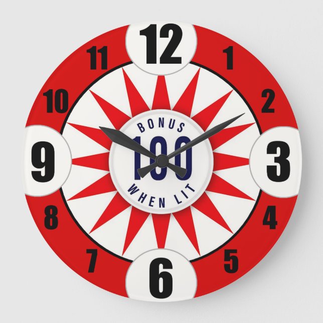 Relógio Grande Pinball Player AcryRound Wall Clock #1 (Frente)