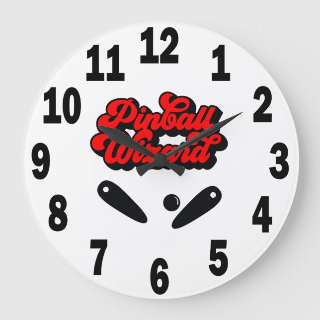 Relógio Grande Pinball Player AcryRound Wall Clock #8 (Frente)