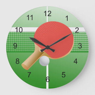 Relógio Grande Ping Pong - Mesa Design Wall Clock