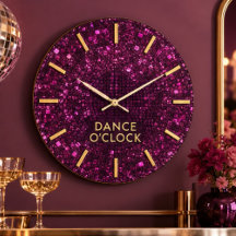 Pink Glitter Disco Glamorous Dance Party Gold Hour