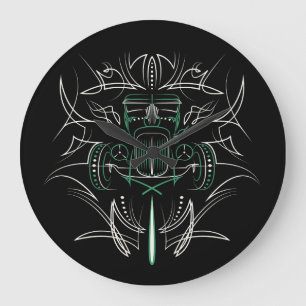 Relógio Grande Pinstriping Hot Rod