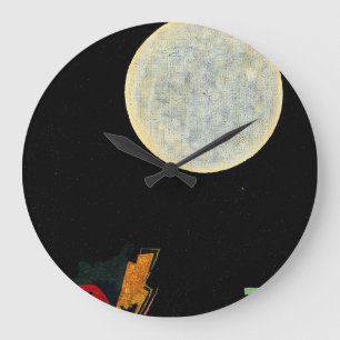 Relógio Grande Pintura à noite por Wassily Kandinsky
