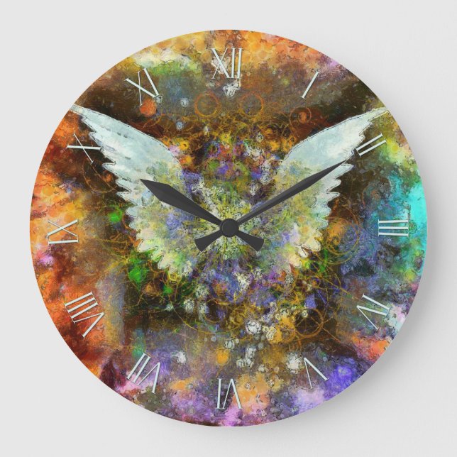 Relógio Grande Pintura das Asas (Frente)