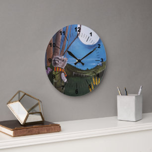 Relógio Grande Pintura Desejando a Lua de Alfred Fox