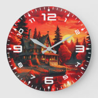 Pintura solar com algodão e lago-66633