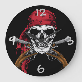 Relógio Grande Pirate Wall Clock