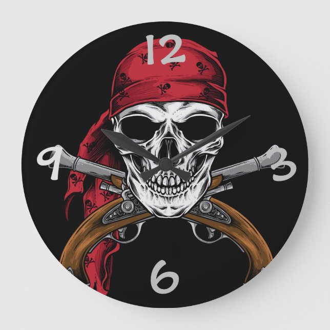 Relógio Grande Pirate Wall Clock (Frente)