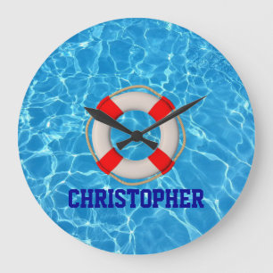 Relógio Grande Piscina de treinador de natação LIfesaver