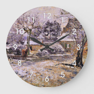 Relógio Grande Pissarro - Neve em Montfoucault