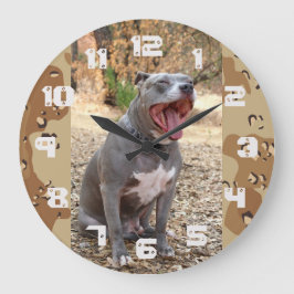 Relógio Grande Pitbull Drill Sargento Wall Clock