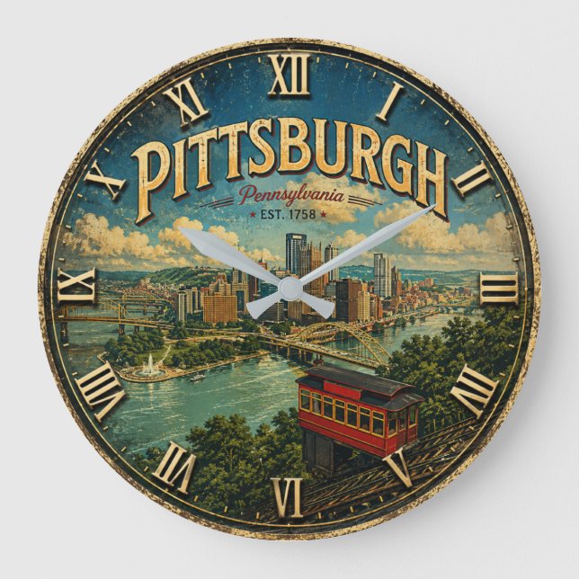 Relógio Grande Pittsburgh Pennsylvania  (Frente)