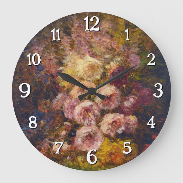 Relógio Grande Pivoines - Félix Ziem (Frente)