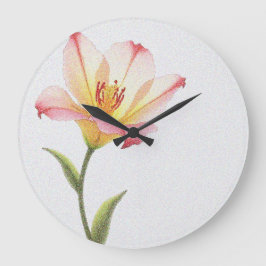 Relógio Grande Pixel Bloom Trio