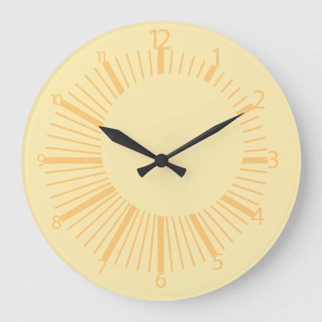 Relógio Grande Pixelat Displaced Circles by Masanser (Frente)