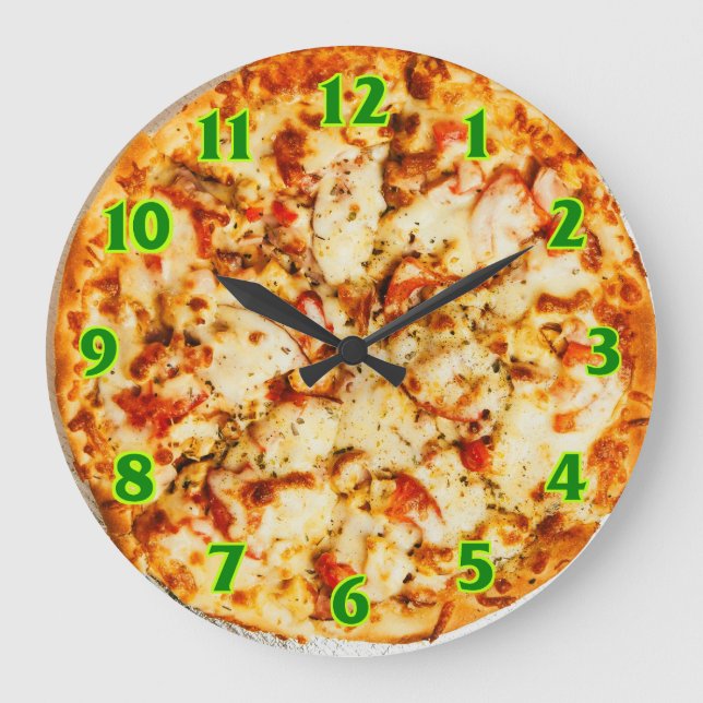 Relógio Grande Pizza Clock (Frente)