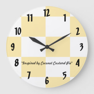 Relógio Grande Pizza de Coco
