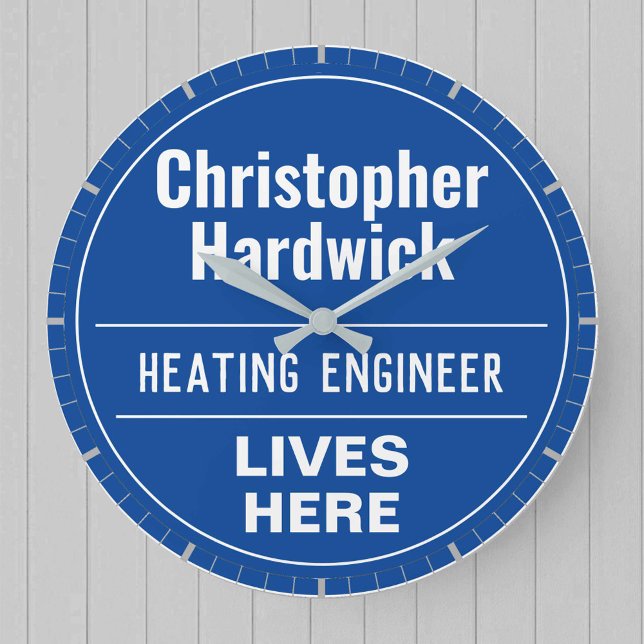 Relógio Grande Placa de Parede de Engenheiro de Aquecimento Diver (Criador carregado)