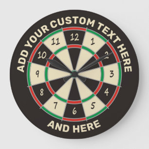 Relógio Grande Placa Fives Dart