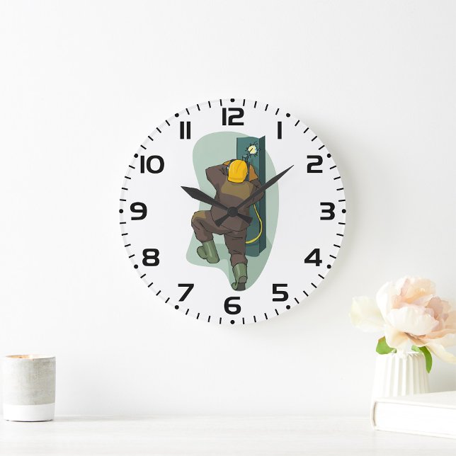 Relógio Grande Placa metálica para soldadura industrial (Criador carregado)