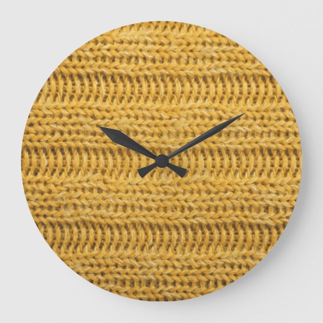 Relógio Grande Plano de Fundo da Tendência Texturizada em Branco (Frente)