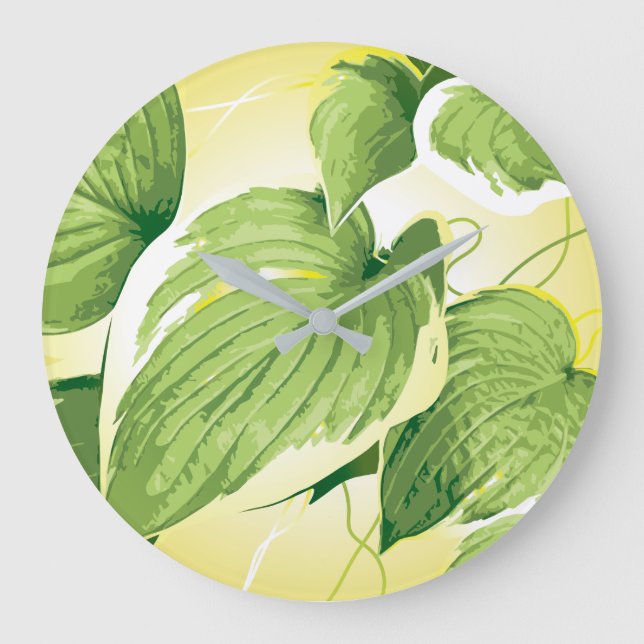 Relógio Grande Planta Ficus 4 (Frente)