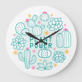 Relógio Grande Plantas e flores