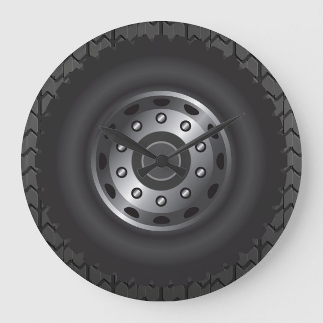 Relógio Grande Pneus de caminhão MONSTER nº 1 (Frente)