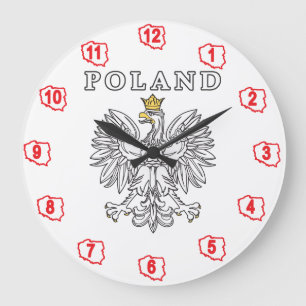 Relógio Grande Polônia com Eagle polonês
