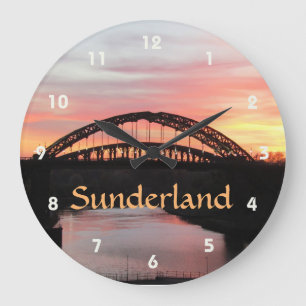 Relógio Grande Ponte Sunset sobre Sunderland Wearmouth