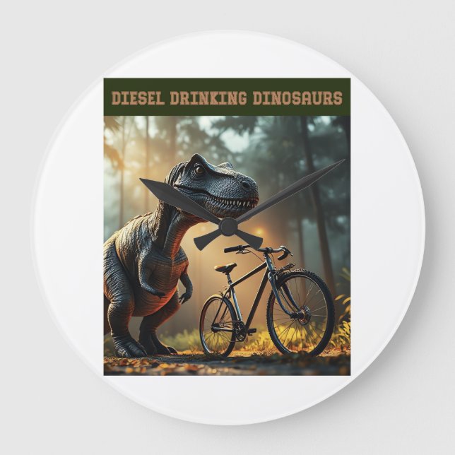 Relógio Grande Poor Bicycle (Frente)