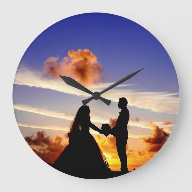 Relógio Grande pôr do sol das Maldivas (Frente)