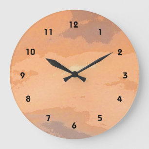 Relógio Grande Por do sol do outono