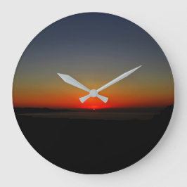 Relógio Grande Pôr do sol na água