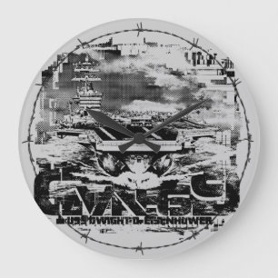 Relógio Grande Porta-aviões D.D.Eisenhower Acrywall Clock