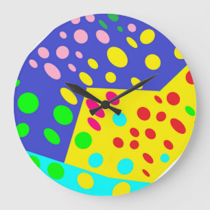 Relógio Grande Pote design-amarelado, docinho, vermelho