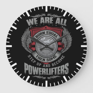 Relógio Grande Powerlifting - INTENSIFIQUE - placa do Barbell -