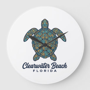 Relógio Grande Praia de Clearwater Flórida Tartaruga Marinha Dese
