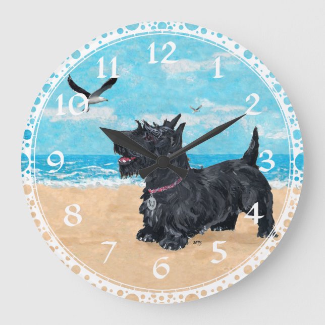 Relógio Grande Praia Scottie PERSONALIZADA (Frente)